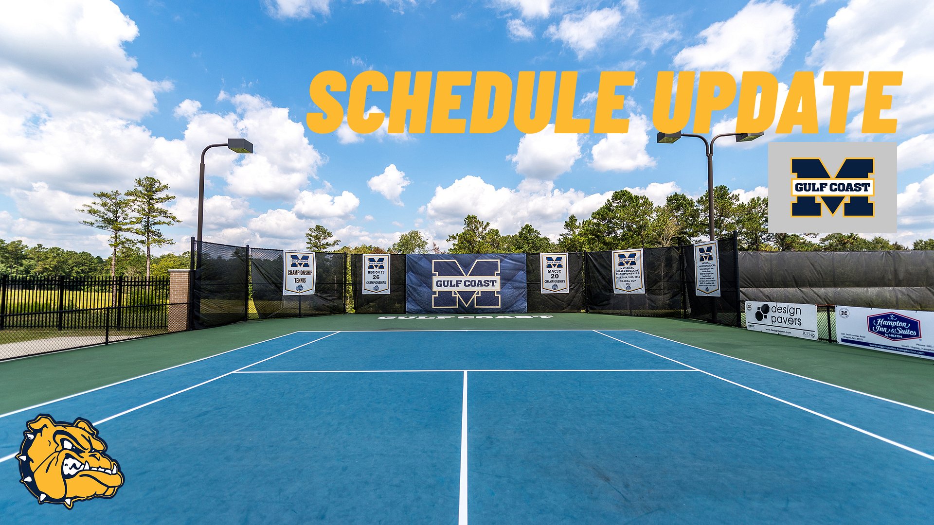 Schedule update: Tennis travels to SMCC next week