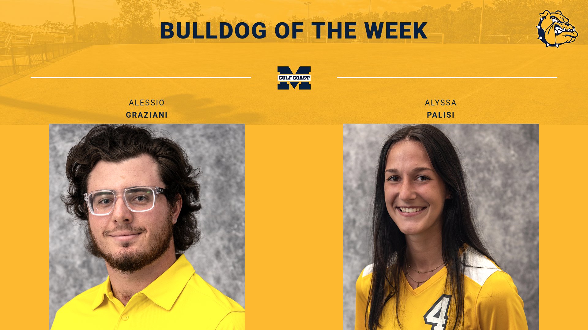 Graziani, Palisi named Bulldogs of the Week