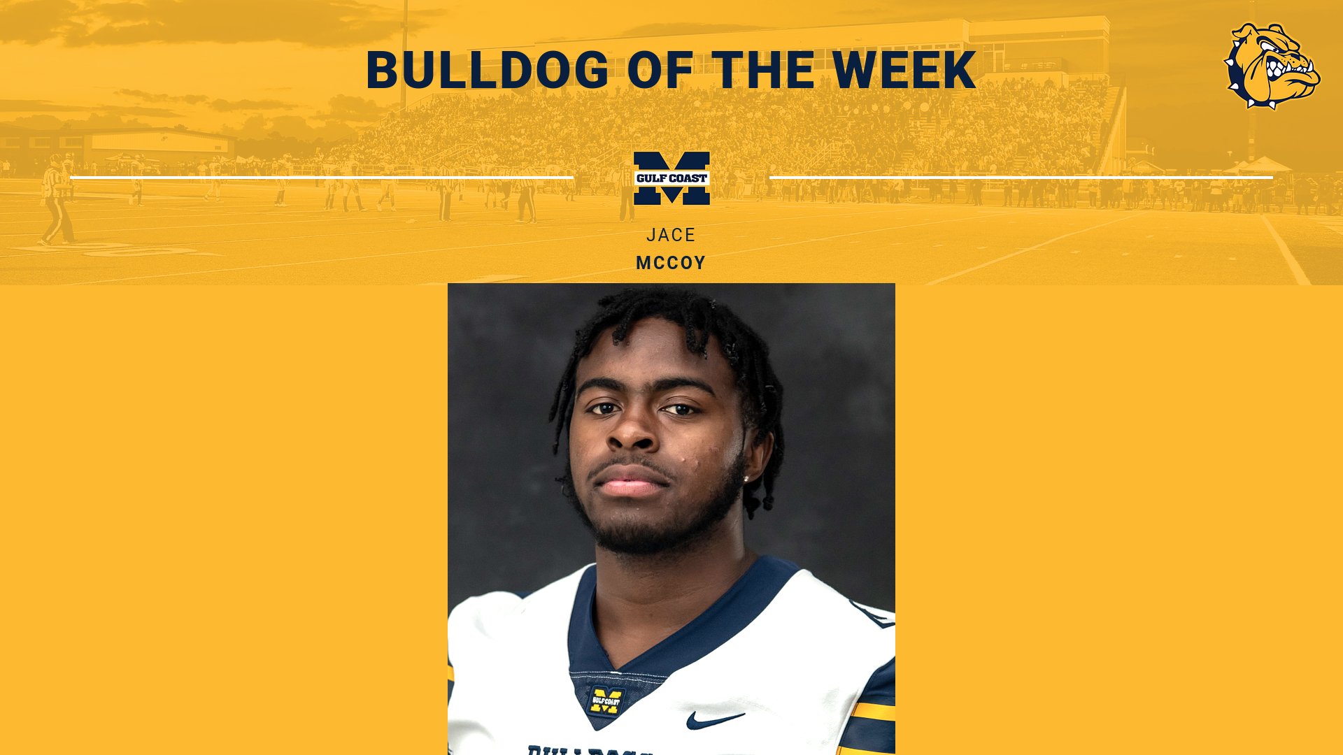 McCoy named Bulldog of the Week