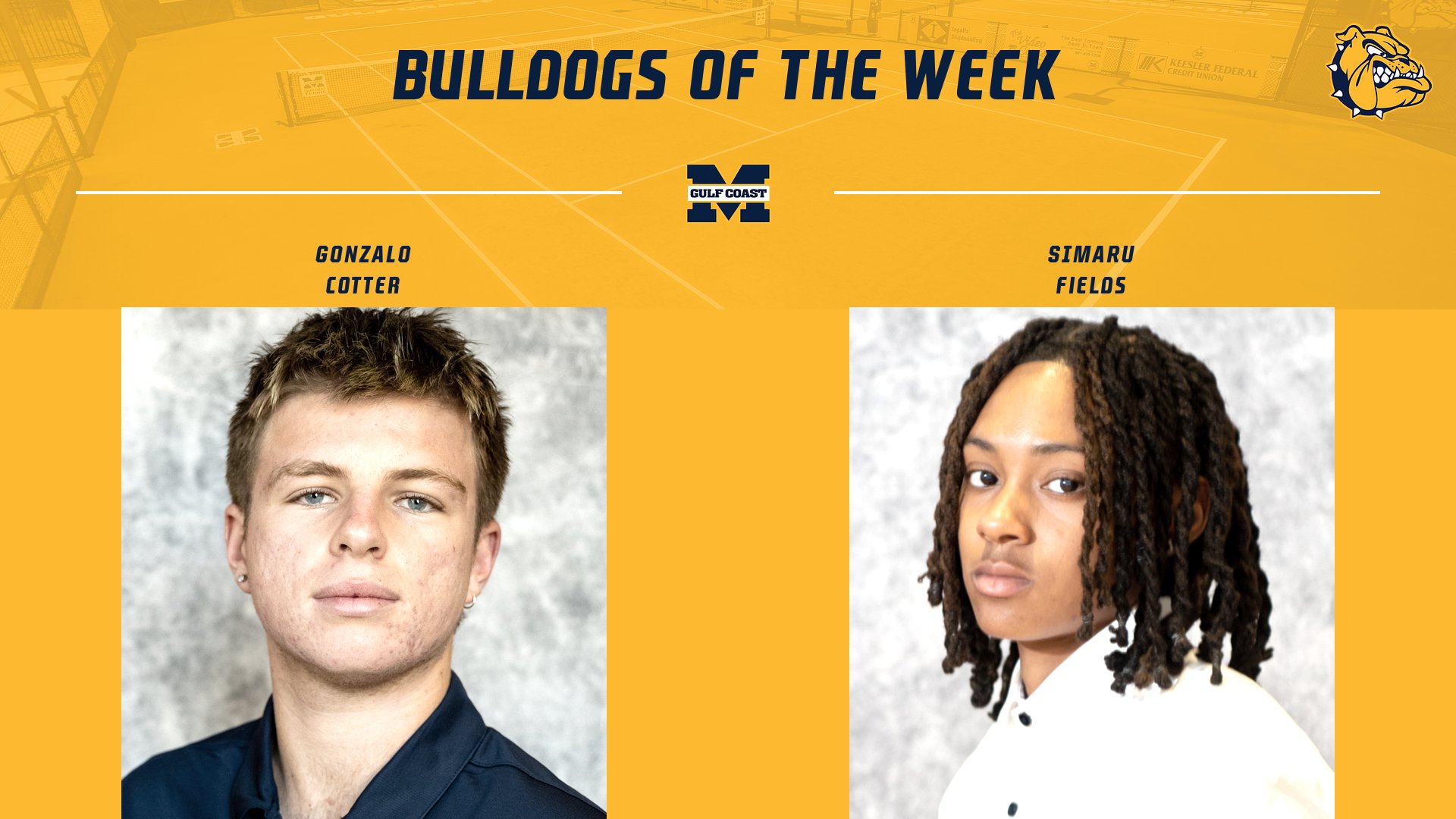 Cotter, Fields named Bulldogs of the Week