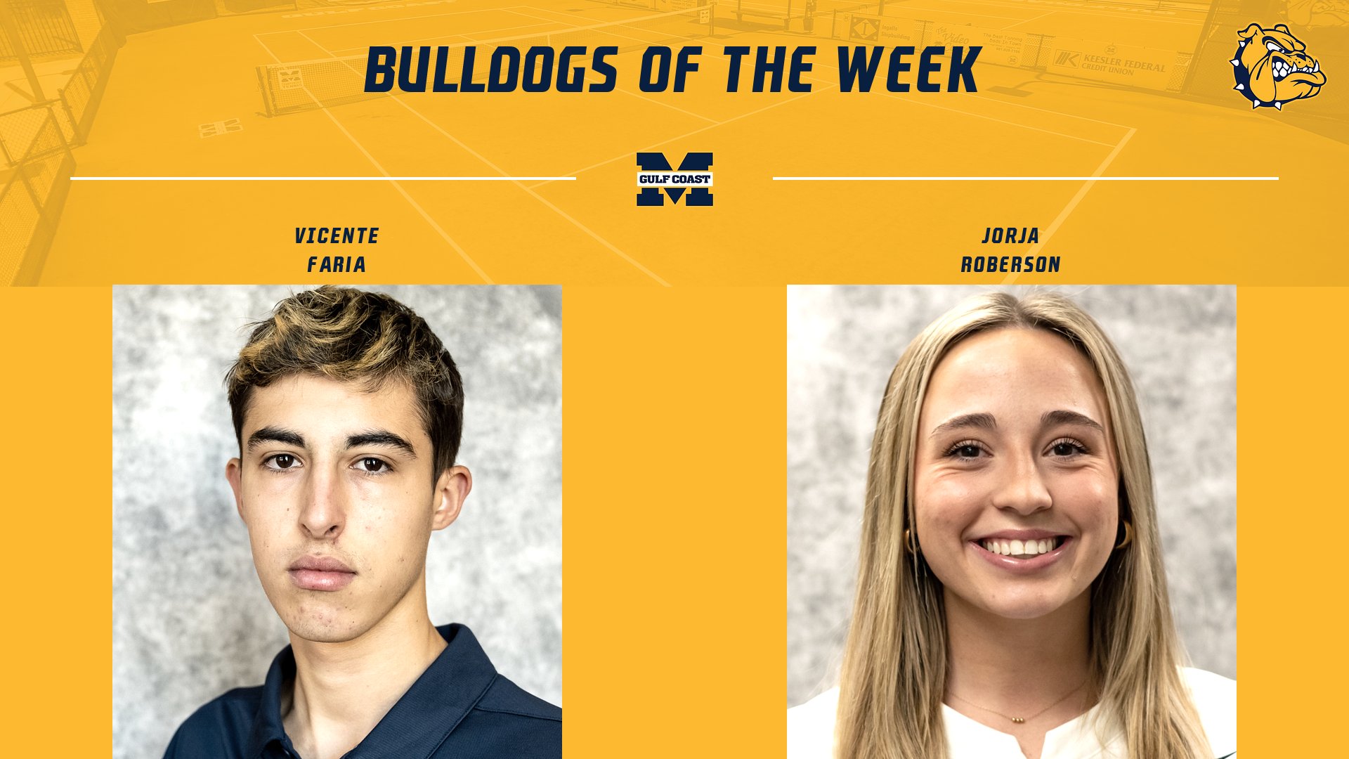 Faria, Roberson named Bulldogs of the Week