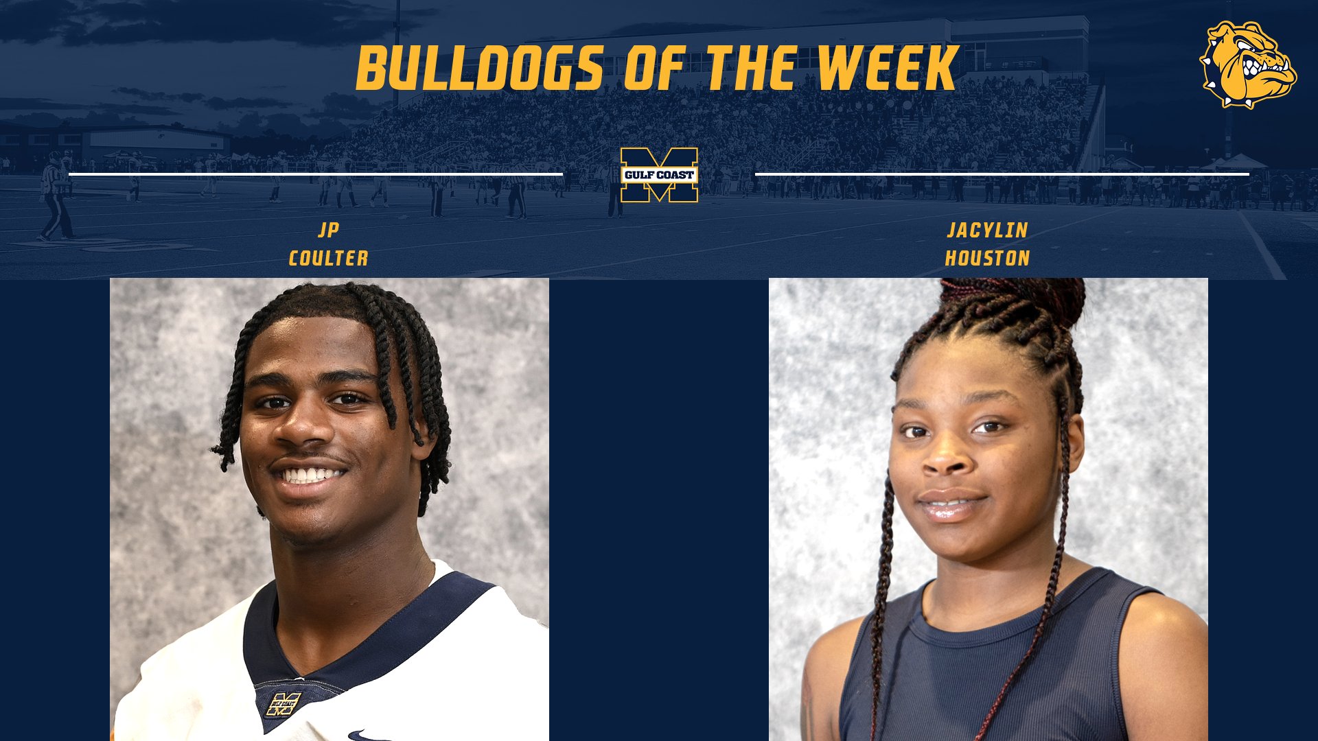 Coulter, Houston named Bulldogs of the Week