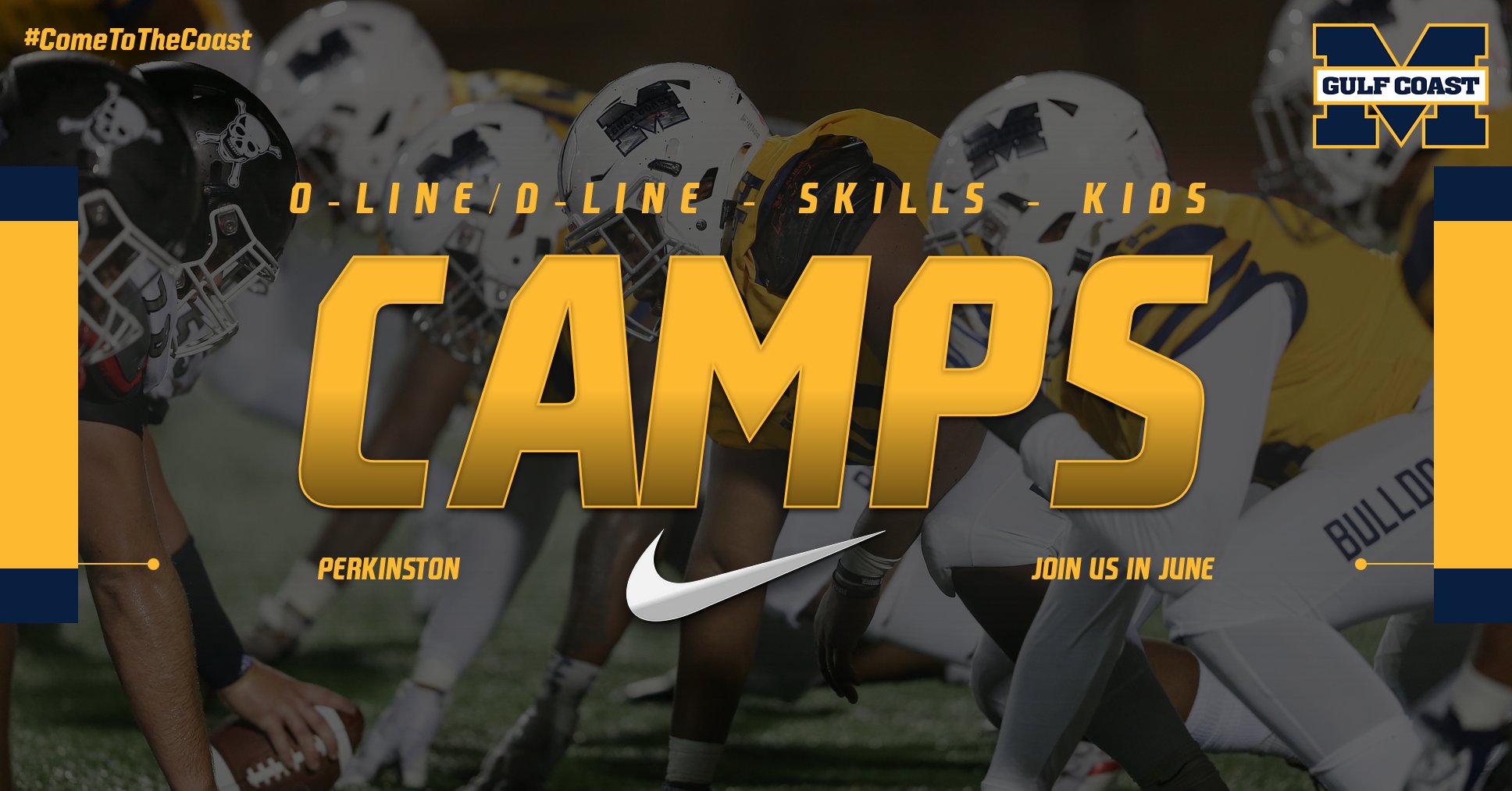 MGCCC Football will host 3 summer camps