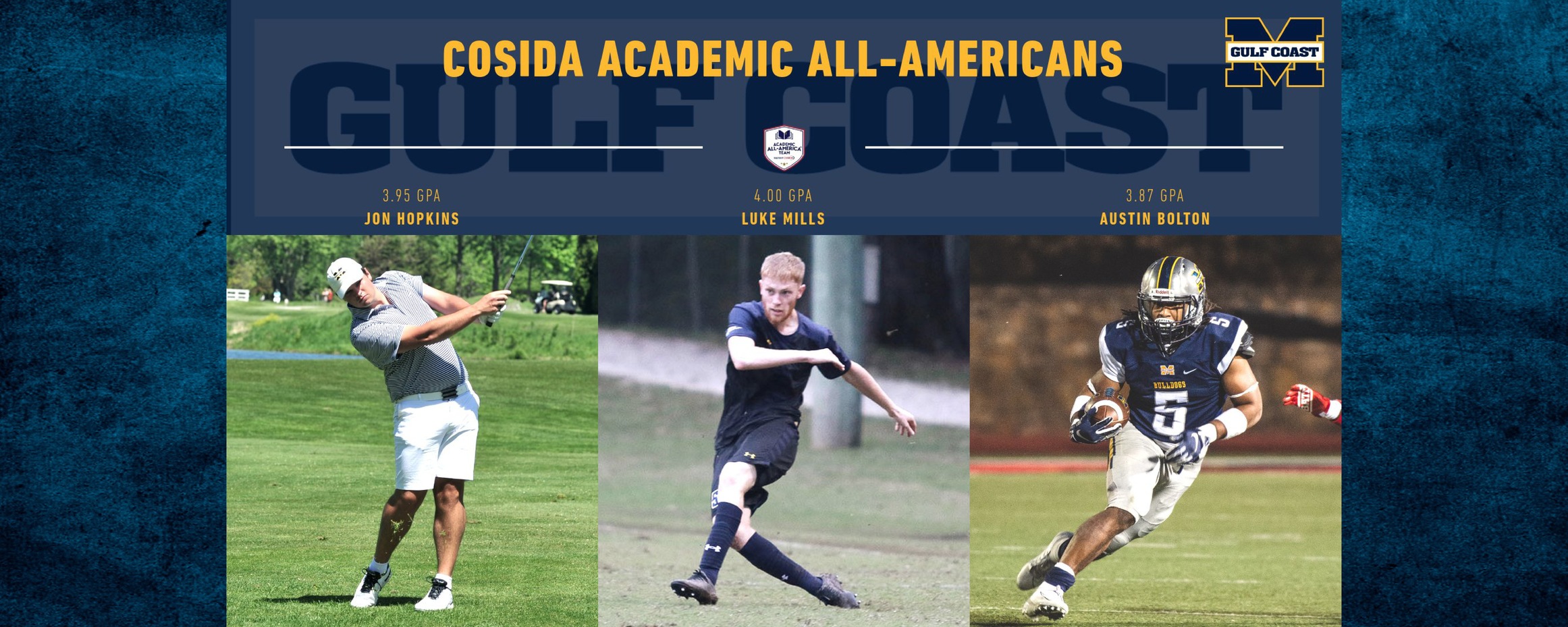 Hopkins wins Academic All-America of the Year, leads 3 Bulldogs on AAA team
