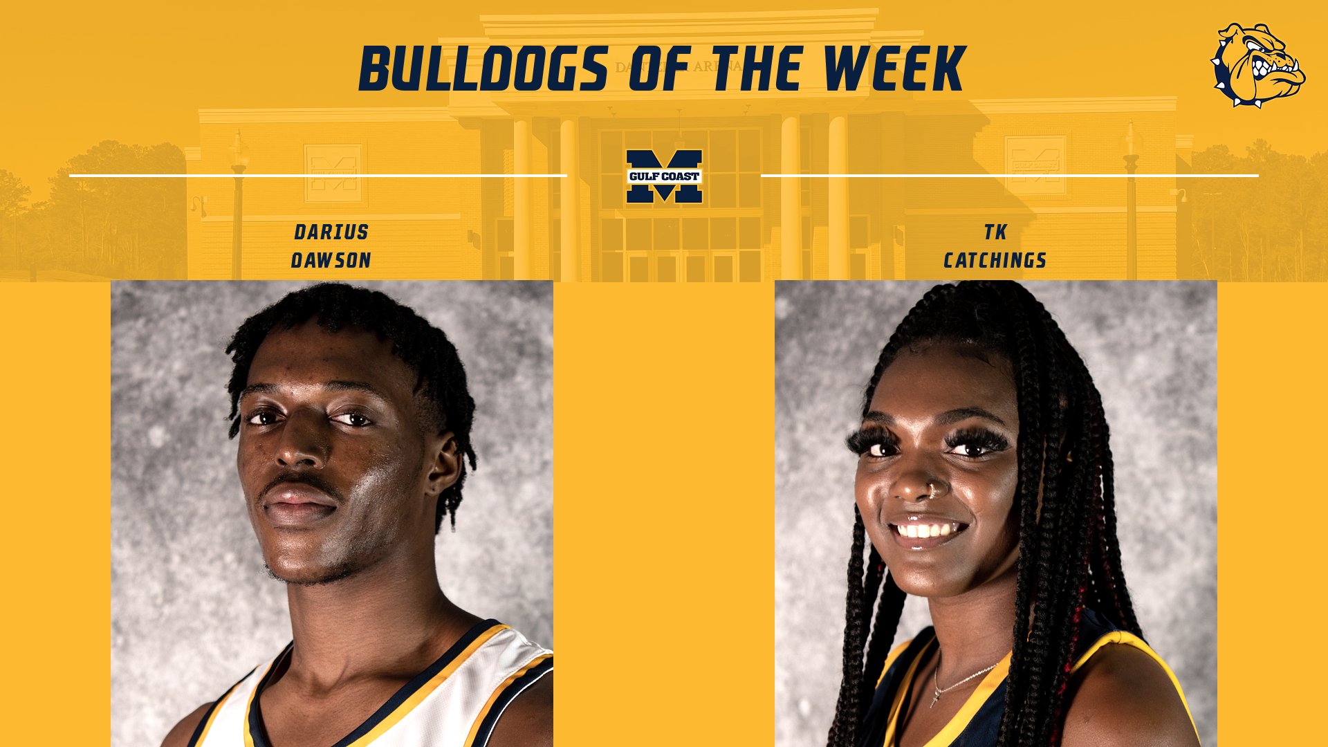 Dawson, Catchings named Bulldogs of the Week