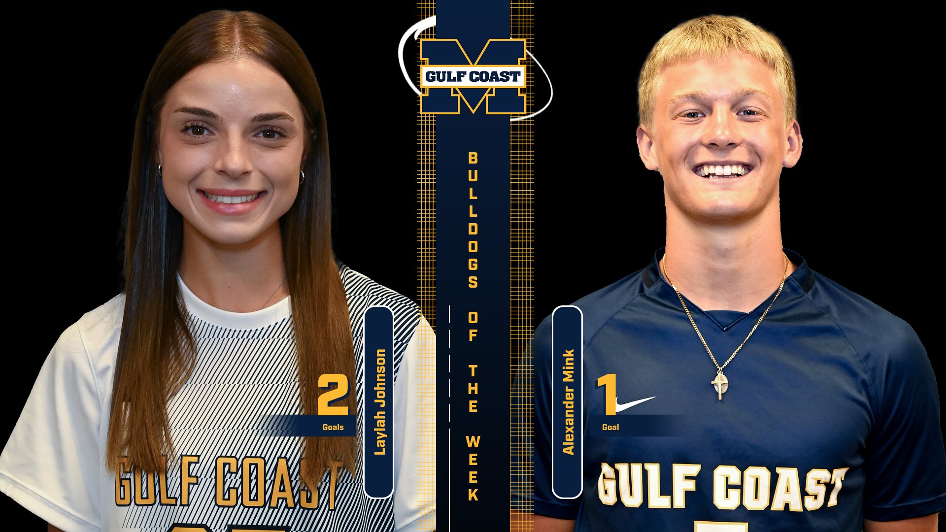 Johnson, Mink named Bulldogs of the Week