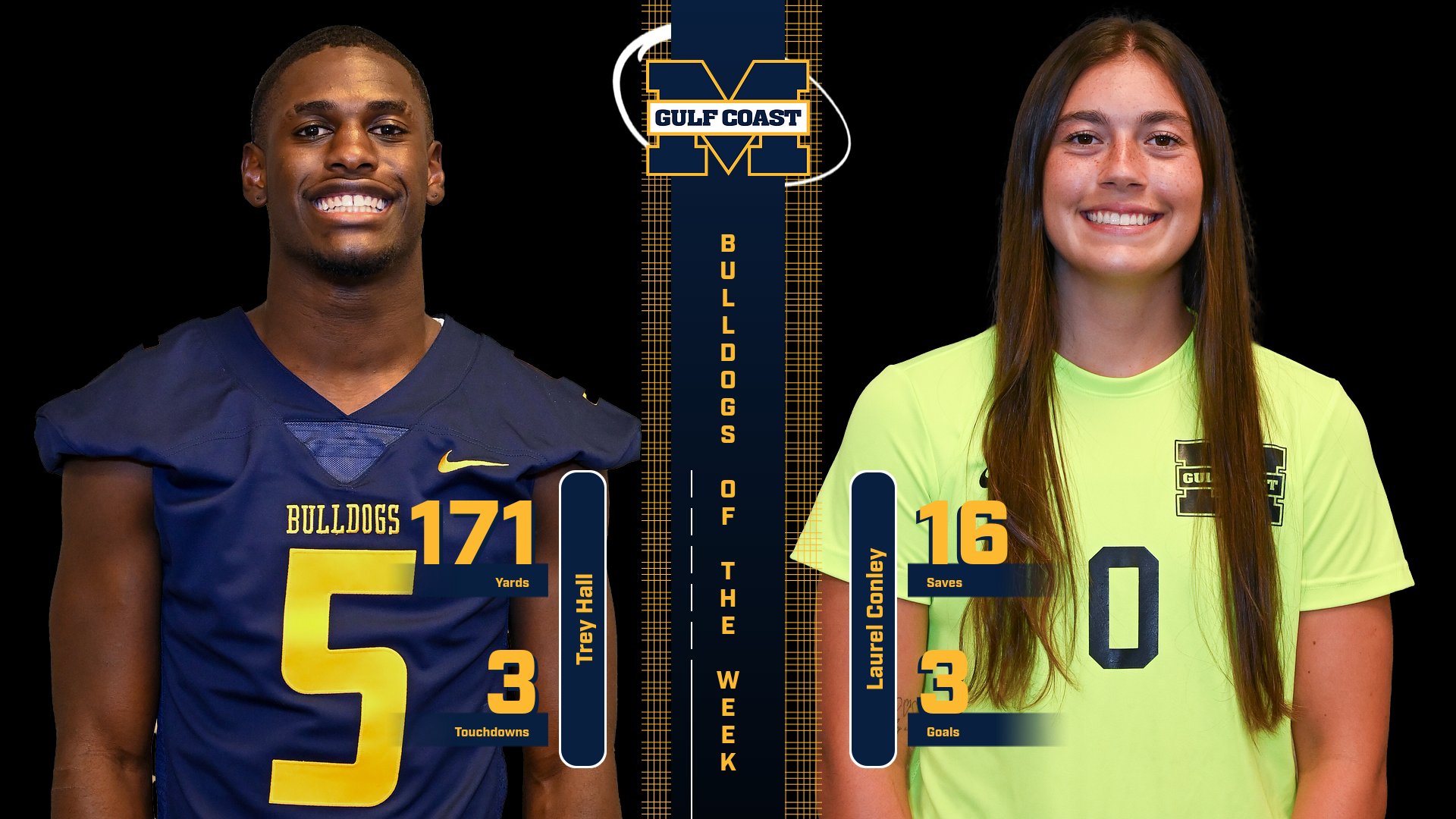 Hall, Conley named Bulldogs of the Week