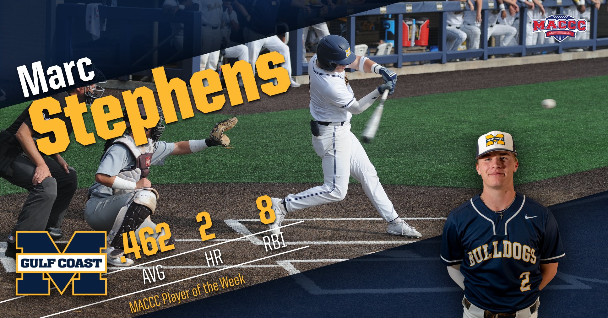 Stephens wins MACCC Player of the Week