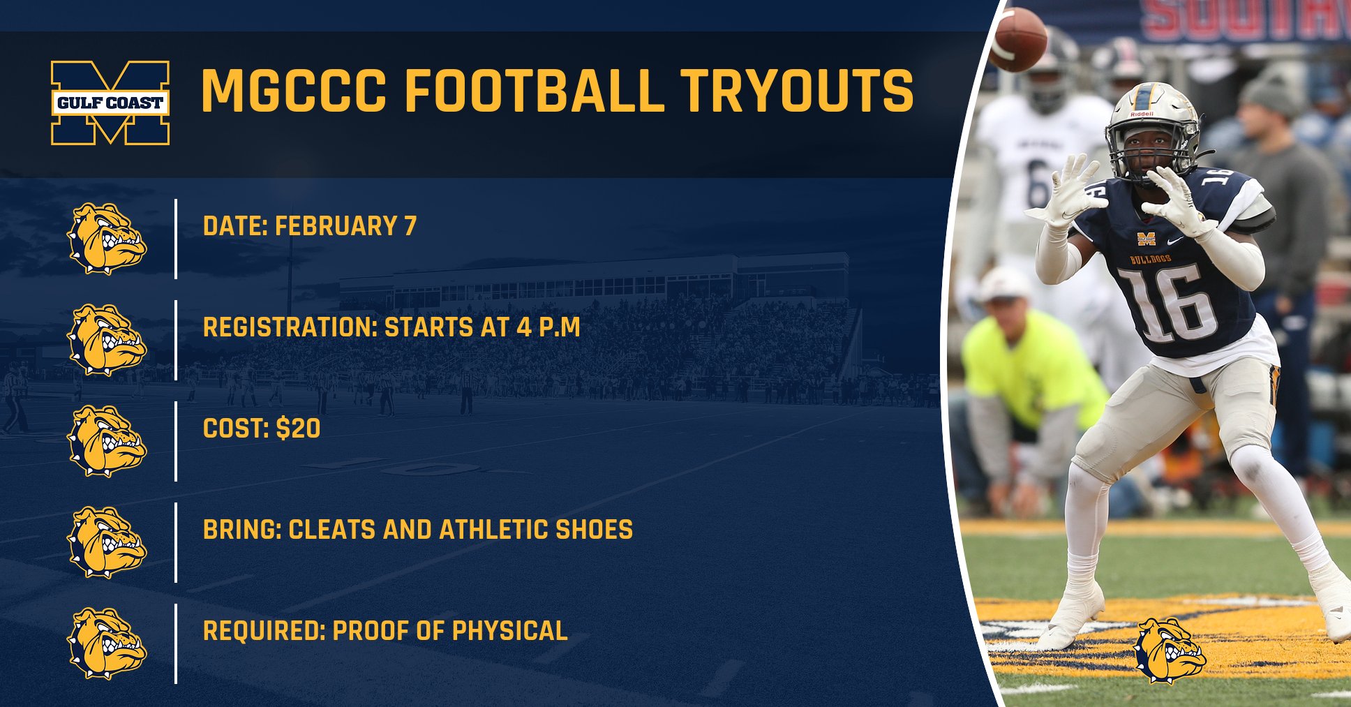 Football schedules tryouts