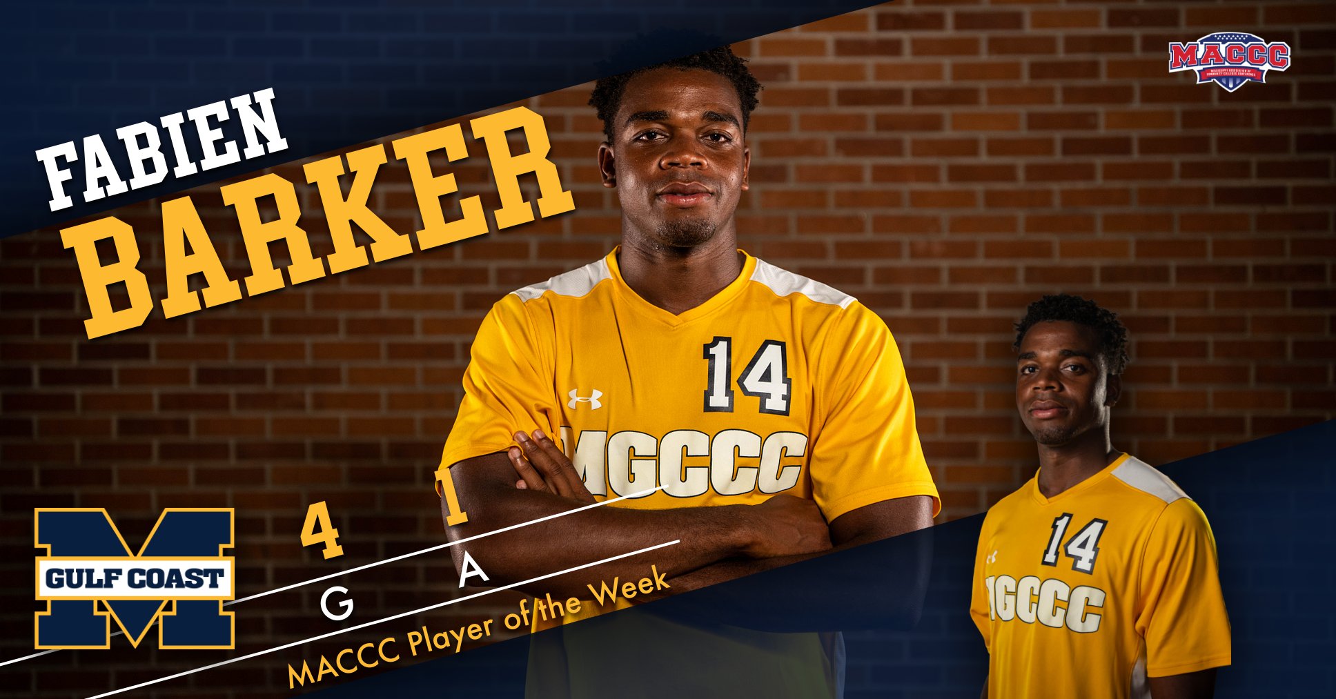 Barker grabs another MACCC Player of the Week