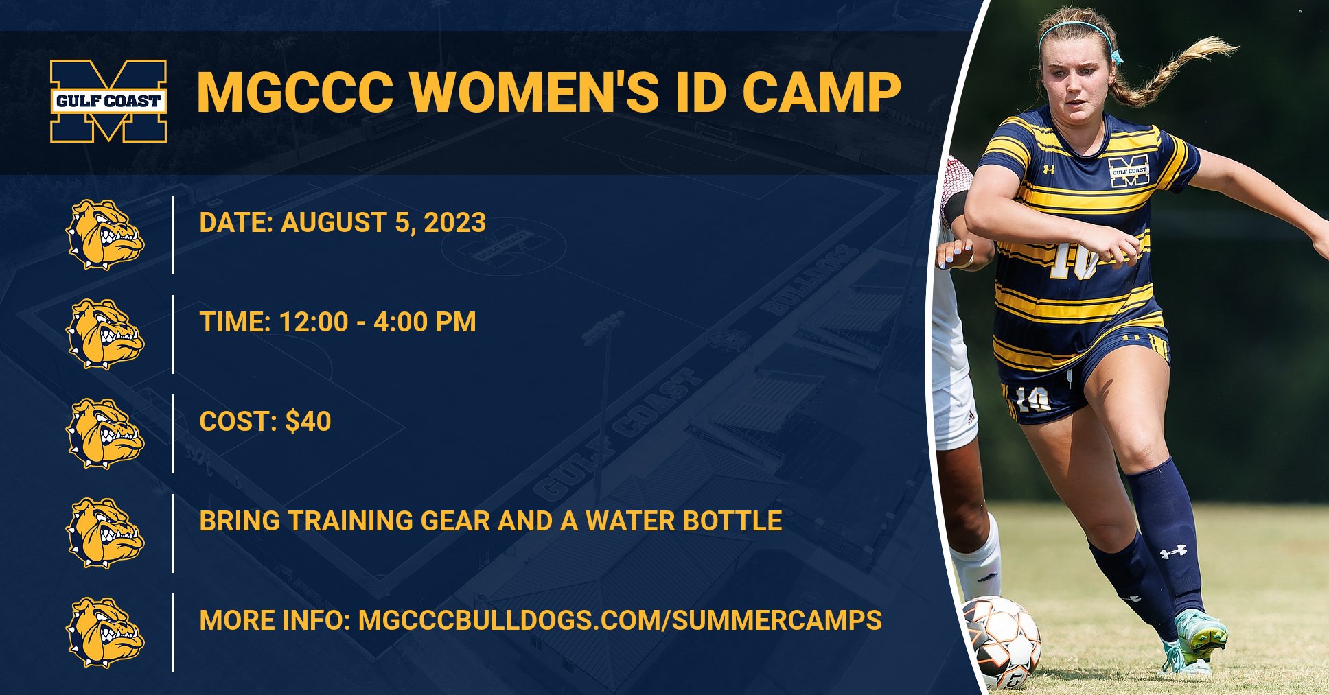Register now for MGCCC Women’s Soccer ID Camp
