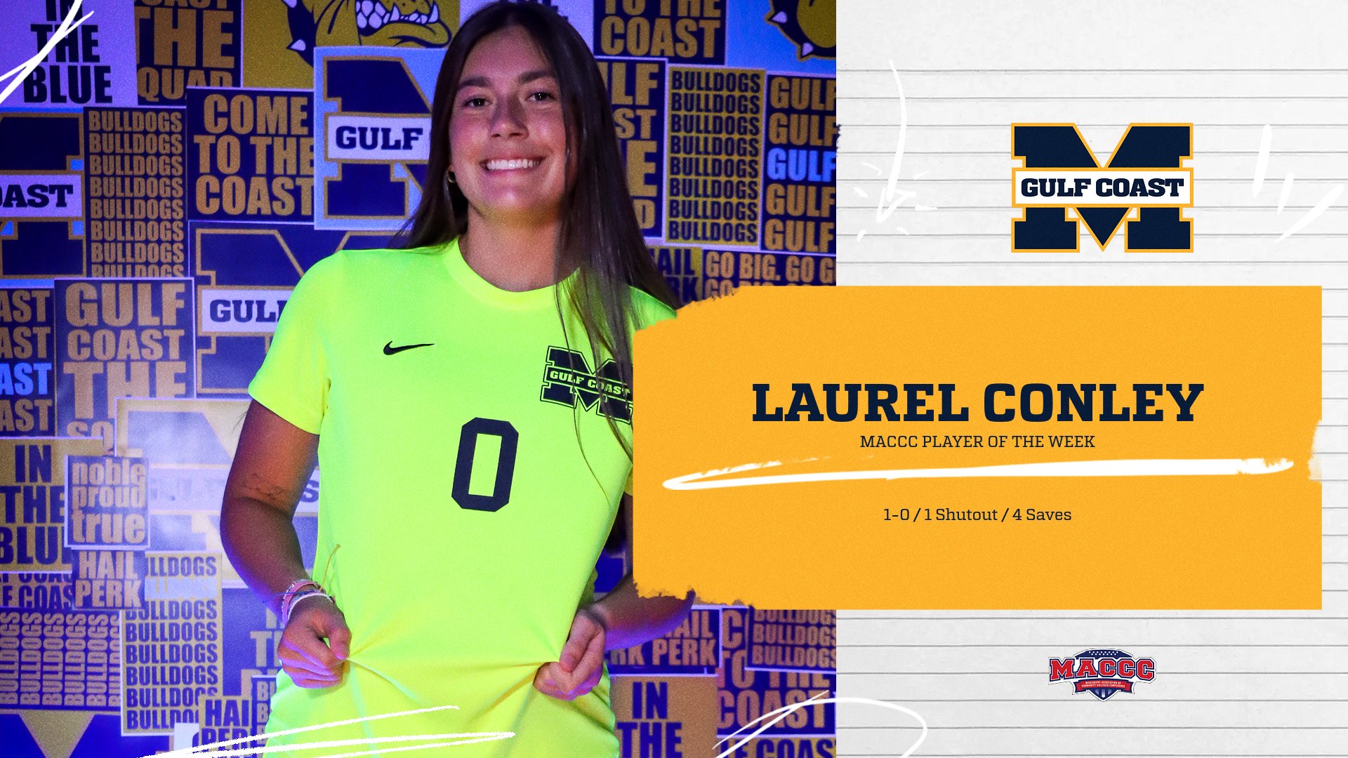 Conley grabs MACCC Keeper of the Week